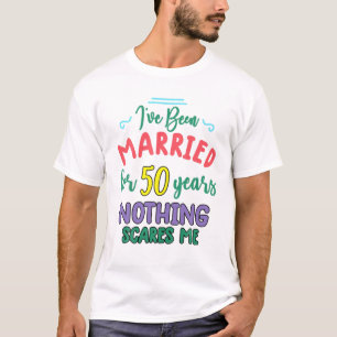 T-shirt 50 Ans Mariés Drôle Couple 50E Anniversaire