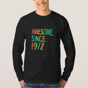 T-shirt 50 Ans Vieux Coeur Fille Décor Floral Magnifique D