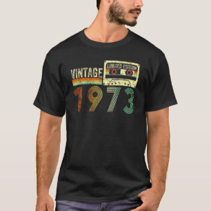 T-shirt 50 ans Vintage 1973 50e anniversaire Cassette Ta