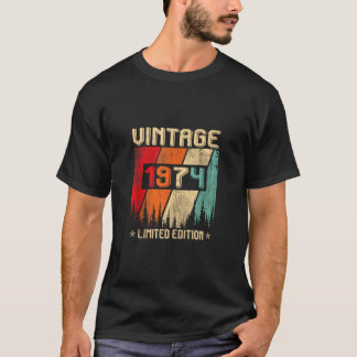 T-shirt 50 ans Vintage 1974 Limited Edition 50e Birt