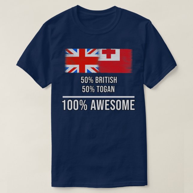 T-shirt 50 Britanniques 50 Togan 100 Cadeau génial pour To (Design devant)
