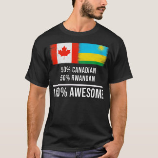 T-shirt 50 Canadiens 50 Rwandais 100 Cadeaux fantastiques 