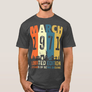 T-shirt 50 Edition limitée réalisée en mars 1971 50e
