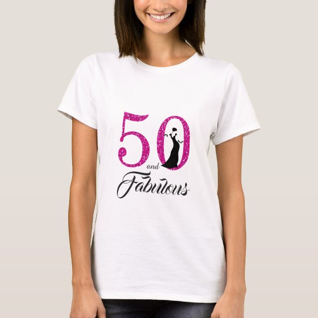 T-shirt 50 et cadeau d'anniversaire fabuleux (Devant)