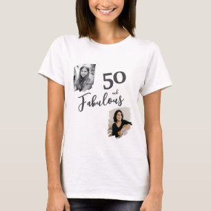 T-shirt 50 et fabuleux 2 Photo 50e anniversaire