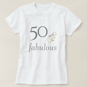 T-shirt 50 et fabuleux Silver & Gold 50e anniversaire