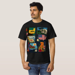 T-shirt 50 Etats de style