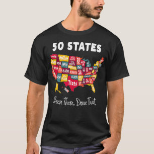T-shirt 50 États - Y Ont Été, Fait Ce Souvenir Pour Les