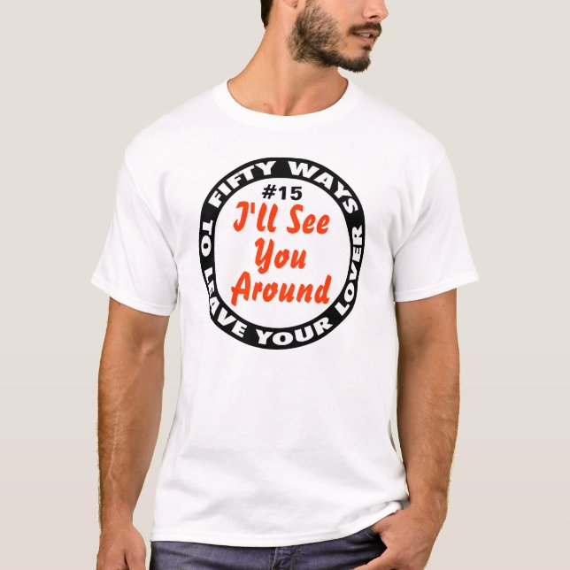 T-SHIRT 50 MANIÈRES DE LAISSER VOTRE AMANT (Devant)