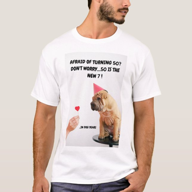 T-shirt 50°,    ne vous inquiétez pas !  50 est le NOUVEAU (Devant)