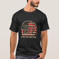 50 Year Gifts Old Vintage 1972 Limited Edition 50T
