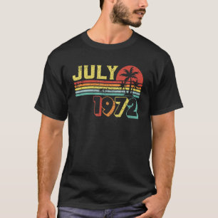 T-shirt 50 Years Old Awesome Since July 1972 50th Birthday
