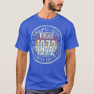 T-shirt 50 Years Old Vintage 1972 Limited Edition 50th Bir