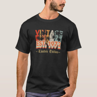 T-shirt 50E Anniversaire 50 Ans 1972 Edition Limitée