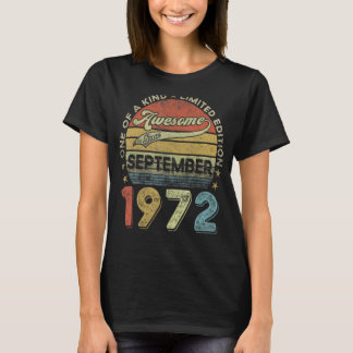 T-shirt 50e anniversaire 50 ans stupéfiant depuis septembr
