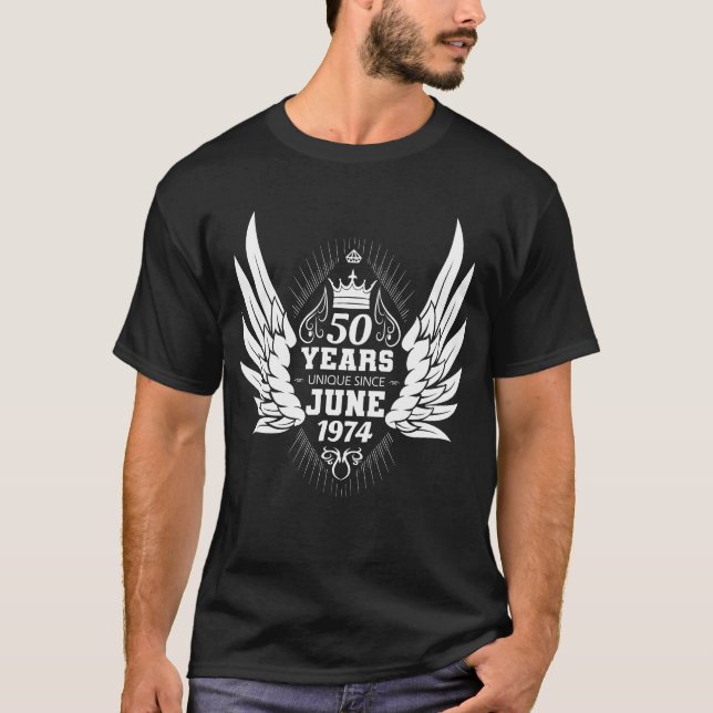T-shirt 50e Anniversaire Ange Ailes Juin 1974 (Devant)