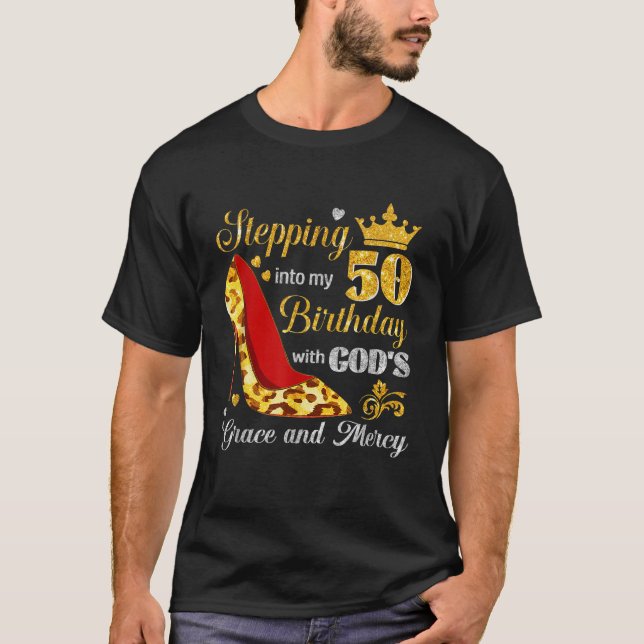 T-shirt 50e anniversaire chrétien religieux 50 ans femme (Devant)