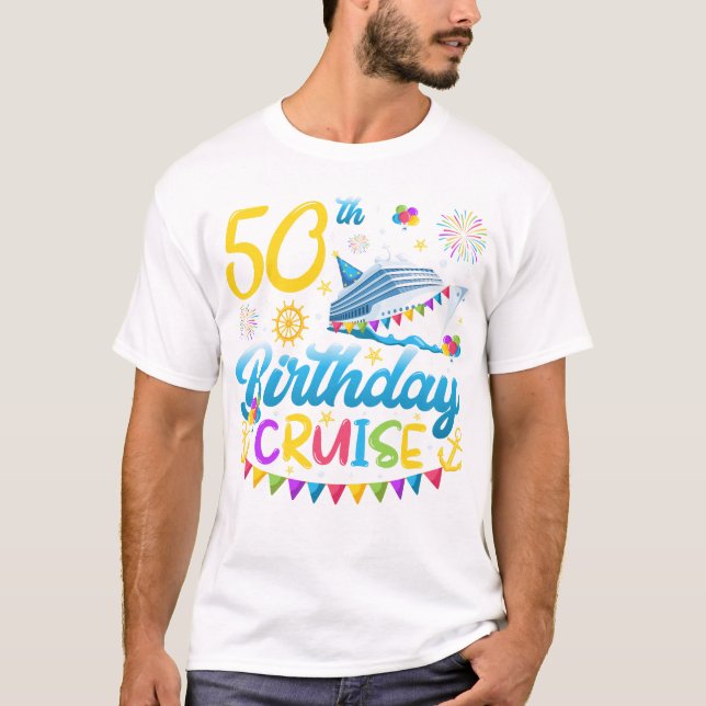 T-shirt 50e anniversaire Croisière B-Day Hommes (Devant)