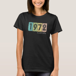T-shirt 50e anniversaire Dames Gents 50 ans Vintage 1972