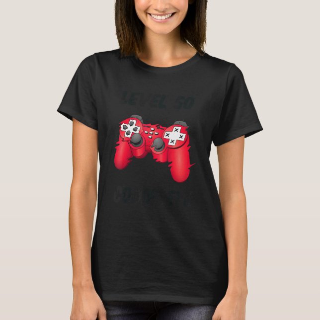 T-shirt 50e anniversaire de Mariage Mère Père Jeux Conso (Devant)
