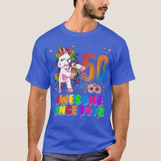 T-shirt 50e anniversaire drôle Unicorne Dabbing 50 ans Awe