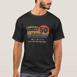 T-shirt 50E Anniversaire Du Mariage Célèbre Le 50E Mariage