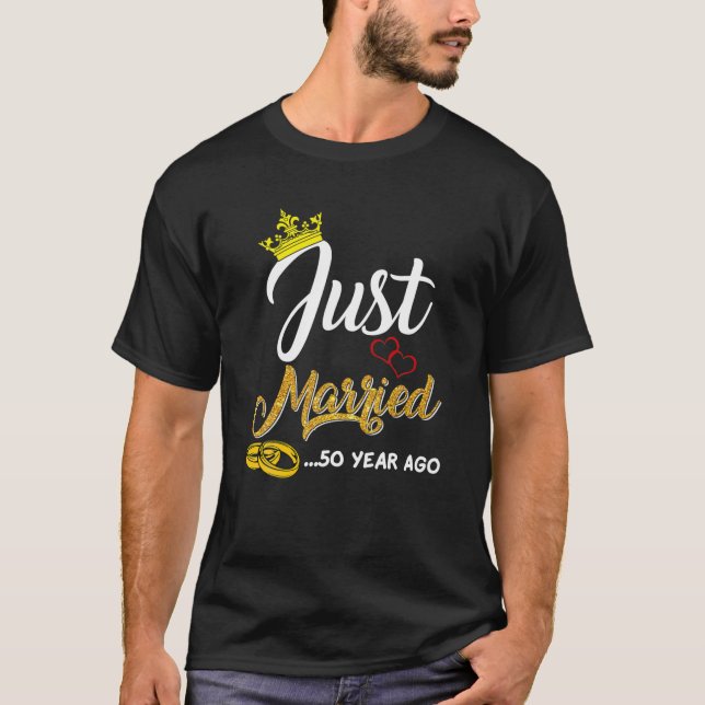 T-shirt 50E Anniversaire Du Mariage Marié Il Y A 50 Ans (Devant)