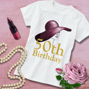 T-shirt 50e anniversaire Elegant Woman Guest of Honor