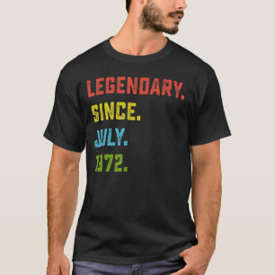 T-shirt 50e anniversaire Légendaire depuis juillet 1972 50