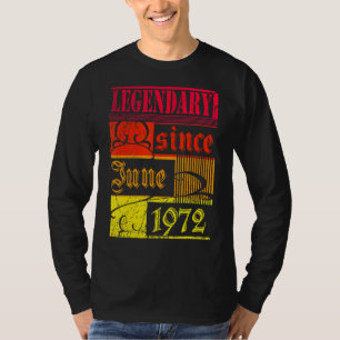 T-shirt 50e anniversaire légendaire depuis juin 1972 Vinta