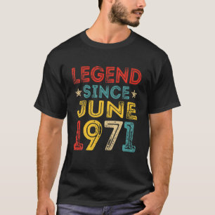 T-shirt 50E Anniversaire Légende Depuis Juin 1971 Perturbé