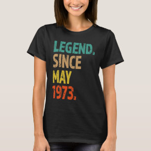 T-shirt 50e anniversaire Légende depuis mai 1973 50 ans i