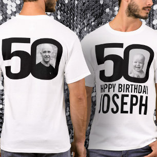 T-shirt 50e anniversaire mono coutume maintenant et puis n