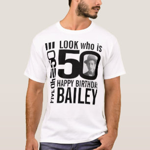 T-shirt 50e anniversaire monolook 50 photos et noms person