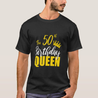 T-shirt 50e anniversaire Reine Joyeux Anniversaire Fami