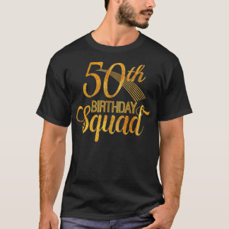T-shirt 50e anniversaire Squad Party Anniversaire Yellow G