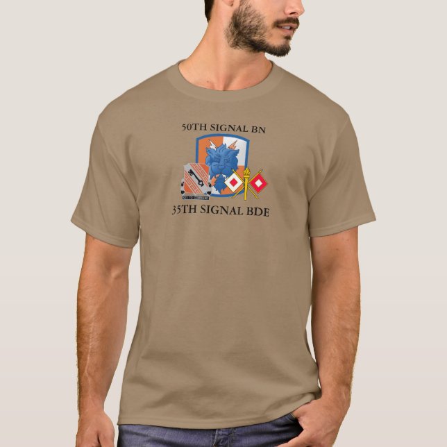 T-SHIRT 50E BRIGADE SIGNAL BATTALION 35E SIGNAL  (Devant)