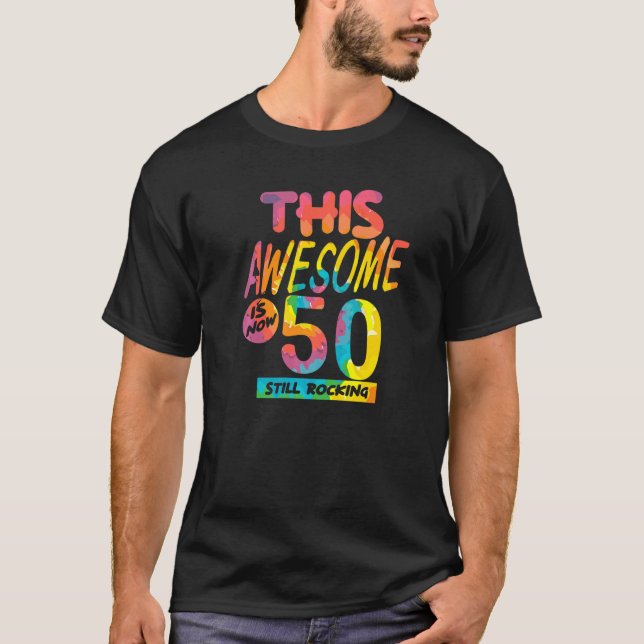 T-shirt 50ème Anniversaire Ce Magnifique Est Maintenant 50 (Devant)