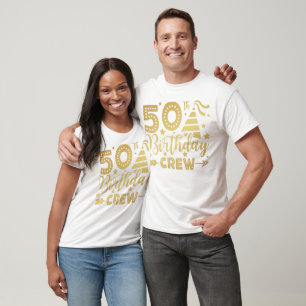 T-shirt 50th Birthday Crew 50 Party Crew Men