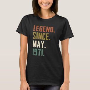 T-shirt 51 ans de légende depuis mai 1971 51e anniversaire
