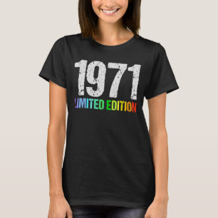 T-shirt 51e anniversaire Dames Mens 51 ans 1971 3