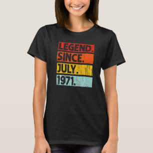 T-shirt 51e anniversaire Légende depuis juillet 1971 51 an