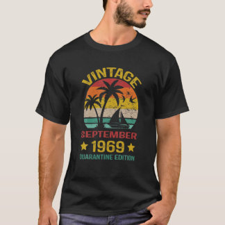 T-shirt 51E Anniversaire Vintage Septembre 1969 Quarantain
