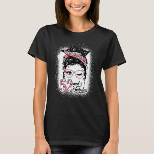 T-shirt 52 & Fabuleux 52e Anniversaire Diamond Messy Bun L