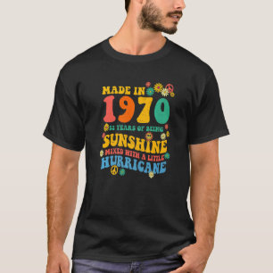 T-shirt 52nd Birthday Decorations 60s 70s Tie Dye Groovy H