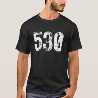 T-shirt 530 Area Code Redding CA Mobile Telephone Area Cod