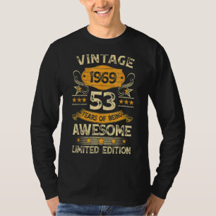 T-shirt 53 ans Vintage 1969 53e anniversaire 1