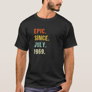 T-shirt 53e anniversaire Epic depuis juillet 1969 53 ans R