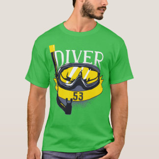 T-shirt 53e anniversaire Plongée sous-marine 53 ans Plongé