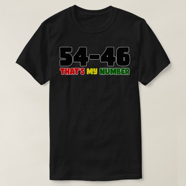 T-shirt 5446 C'Est Mon Numéro (Design devant)